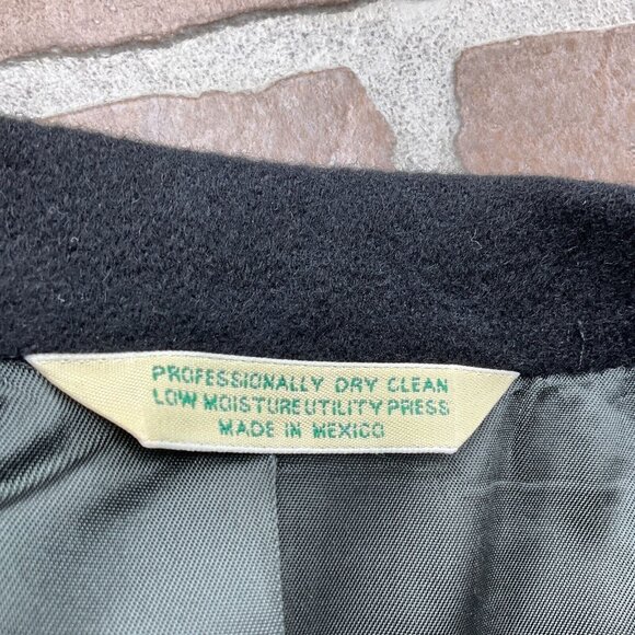 Evan Picone Blazer Men 44R Black Camel Hair 2 Button Classic Career Jacket - Picture 13 of 14